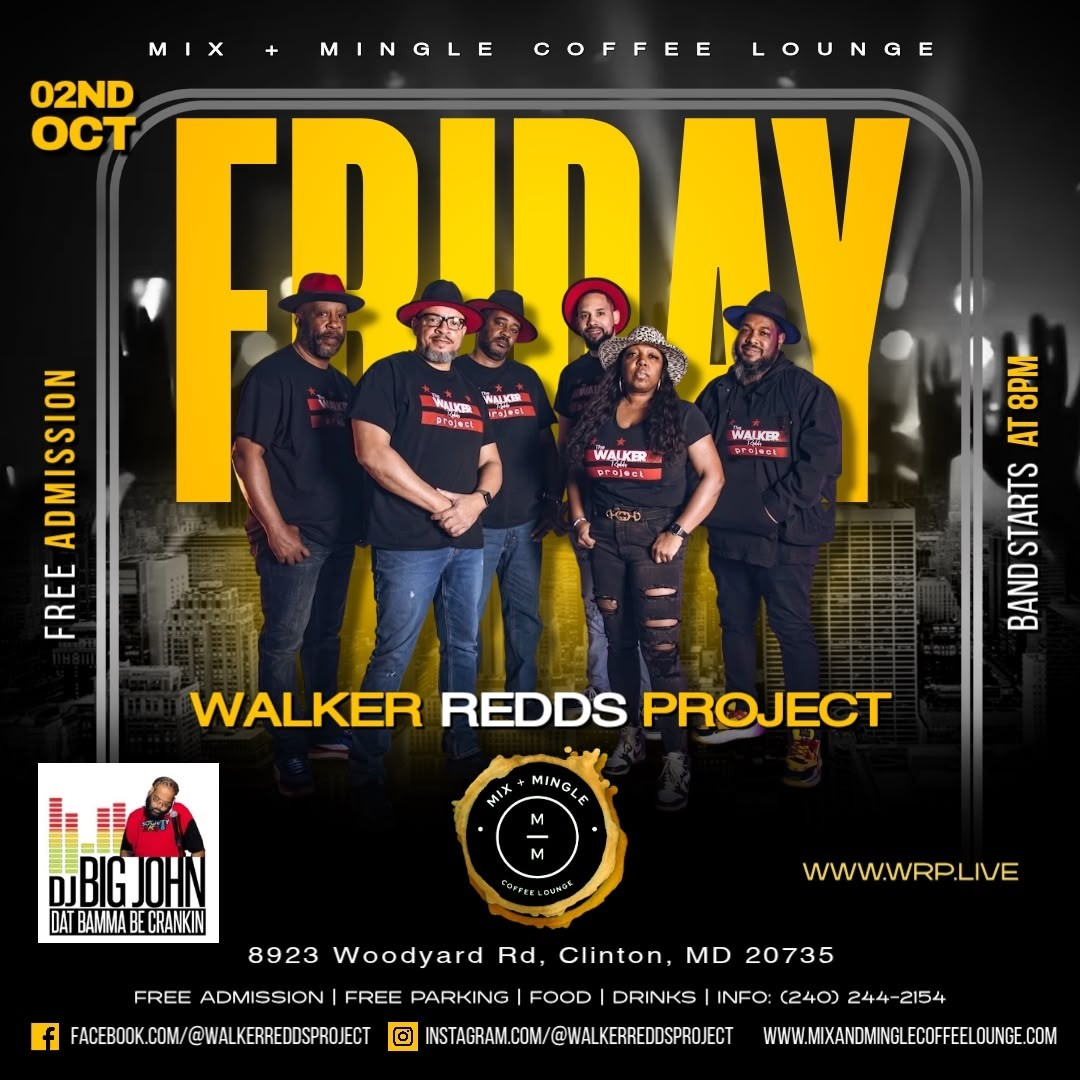 Walker Redds Project upcoming event flyer